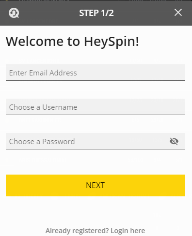 Heyspin Promo Code